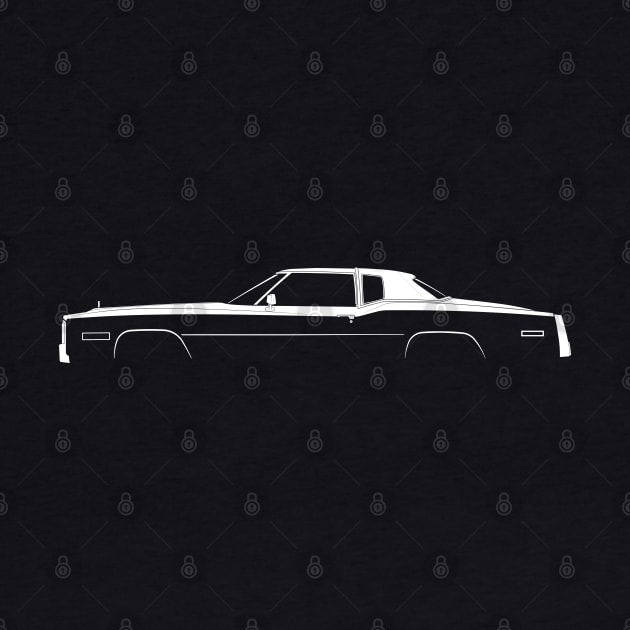 Cadillac Eldorado (1977) Silhouette by Car-Silhouettes